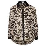 Flower Print Shirt - Black Free