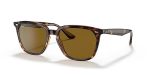 Ray-ban RB4362 Square Sunglasses Havana polarized Brown 55 Mm