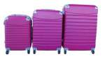 Smte 3 Piece Luggage Set Hot Pink With Keychain
