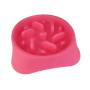Pet Slow Feeder Bowl - Assorted Bright Colours - Bright Pink