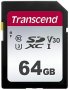 Transcend TS64GSDC300S 300S 64GB Sdxc Class 10 V30 Uhs-i U1 U3 Memory Card