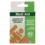 Pharmacy Medi Aid Assorted Waterproof Plasters 40 Piece