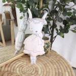 Shaped Pillow Flower Bunny