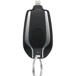 MINI Portable Keychain Mobile Phone Emergency Power Bank Type C - Iphone - Black For Iphone