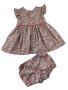 6-12M Colourful Bow Print Dress & Bloomer Set Emmy & Belle