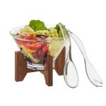 Large Round Acrylic Salad Bowl Set
