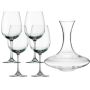 Decanter Glass And 4 Wine Glasses Gift Set