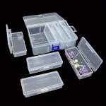 6PCS Clear Plastic Storage Box Set With Latch Lock - Durable Rectangular Organizer For Jewelry Hair Accessories & Diy Crafts