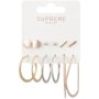 Supreme Accessori 6PK 3-TONE Stud And Hoop