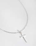 Silver Plated 45CM Cross Necklace