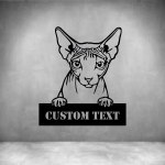 Sphynx With Custom Text - 300MM Rust Coat
