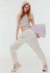 Ribbed Off-the-shoulder Top - Light Grey