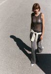 Flared Low Jeans - Grey