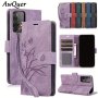 Flower Flip Case For Samsung Galaxy A25 A15 A05 A54 A34 A24 A14 A04 S A04E 4G 5G Lanyard Pu Leather Wallet Card Slot