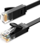 UGreen 8M CAT6 Utp Lan Flat Cable - Black