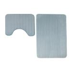Always Ribbed Bathmat Set Haze