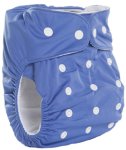 Bamboo Nappy With Microfibre Inserts Blueberry Blue
