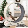 Homegroove Cat Exercise Wheel Cat Wheels For Indoor Cats 31.5INCH Cat Treadmill Wheel Exerciser With Carpeted Runway Cat Running Wheel For Kitty'
