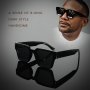 Men's Stylish Thick Frame Fashion Glasses - Durable PC Material Anti-Reflective Lenses For Daily Wear & Outdoor Activities