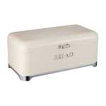 Deluxe Cream With Silver Base Bread Bin - CH889