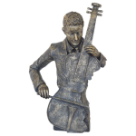Cello Player Sculpture 47 Cm