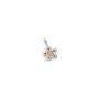 The Quinque Pendant Charm With Citrine In Silver