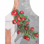 Printed Apron Pomegranate Bush