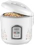 LB-57016 Automatic Rice Cooker Non-stick Interior With Keep Warm Function White Floral Slow Cooker