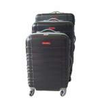 Smte 3 Piece Holiday Luggage Set Black Black With Keychain