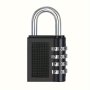 1PC Digital Password Lock Padlock 4 Dials Anti-theft Metal Outdoor Large Padlock Suitable For Gym Warehouse School Bag Luggage Door Car Locker Halloween/christmas Gift