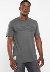 Mens Embroidered Crew Tee Short Sleeve - Dark Shadow
