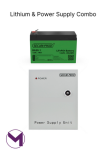 Lithium 12V 7AH + Power Supply Combo