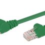 Linkqnet RJ45 CAT5E Anti-snag Moulded Pvc Network Flylead - Green - 10M