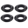 Kqcibz 4PCS Universal Kayak Canoe Raft Paddle Oar Drip Rings Splash Guards Ring Paddle Accessories Replacement Black