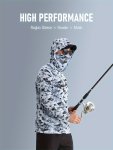 Men's Quick-dry Camo Hoodie With Uv Protection & Mask - Lightweight Breathable Fishing Shirt For All Seasons