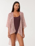 Lora Summer Kaftan - 0 Red Geo