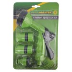 Toolmaster Adjustable Spray Gun Set Green 4 Piece