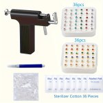 1SET Reusable Ear Piercing Tool With Ear Piercing Gun Ear Piercing Studs Suitable For Salon Party