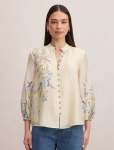 Dolly Placement Print Blouse - 18 Light Halifax Floral