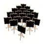 20PCS MINI Chalkboard Signs Framed Small Blackboard Labels With Easel Stand