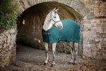 Horseware Amigo Jersey Cooler - Dynasty Green navy & Silver 81