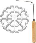 Bunuelos Mold Rosette Iron Molds Set Flower Cookie Maker Mold Cooking Stamp Aluminium Baking Tools Kitchen Tool Set