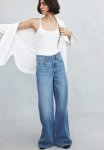 Feather Soft Super Wide Ultra High Jeans - Light Denim Blue