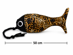 The Captains Catch Fish Cushion & Tug Toy - Medium 50CM Leopard Print