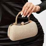 Shiny MINI Evening Bag Rhinestone Decor Chain Purse Luxury Glitter Banquet Handbag Perfect For Party Wedding Prom Dinner banquet
