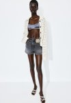 High Denim Shorts - Black