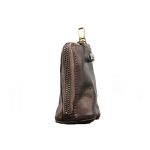 Jsbwsfa Medieval MINI Zipper Pouch Genuine Leather Keychain Coin Purse With Easy Clip Swivel Clasps Coin Organizer Car Key Holde