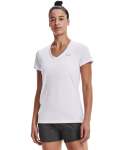 Women's Ua Tech V-neck - WHITE-100 LG