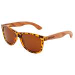 Brown Lens Polarized Bubinga Wood Sunglasses S733