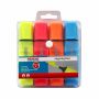 Parrot Highlighter Markers Pouch 4 Yellow Pink Blue Orange